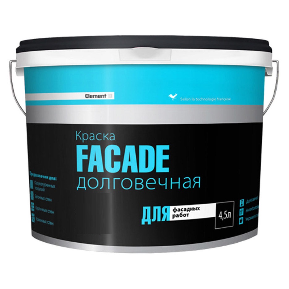 

Краска FAADE для наружных работ латексная 1,8 л база С шт