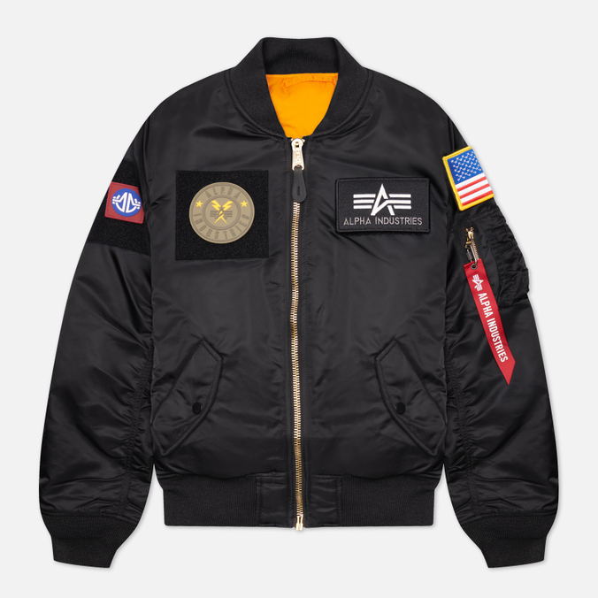 Бомбер мужской Alpha Industries MJM46600C1-001 черный XXL