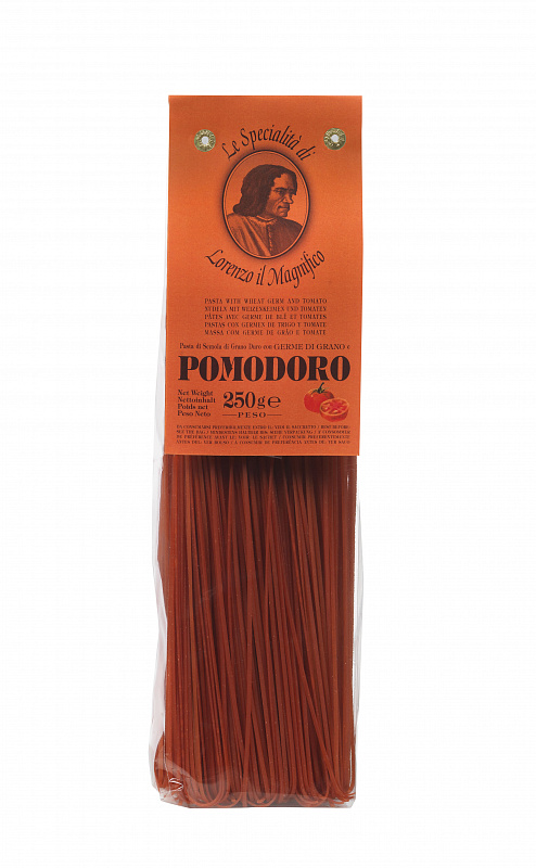 

Макаронные изделия Lorenzo Il Magnifico Tagliolini из муки Семолины Дурум с томатом 250 г
