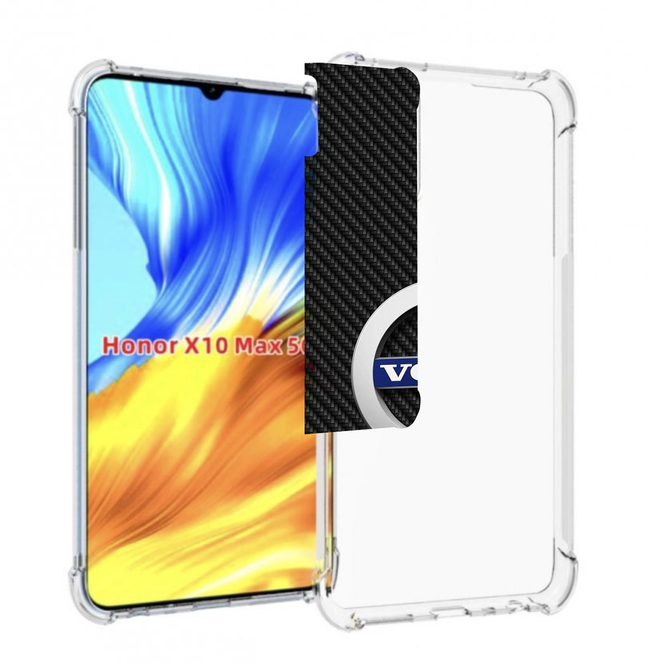 

Чехол Mypads Volvo 3 Для Honor X10 Max, Прозрачный, Tocco