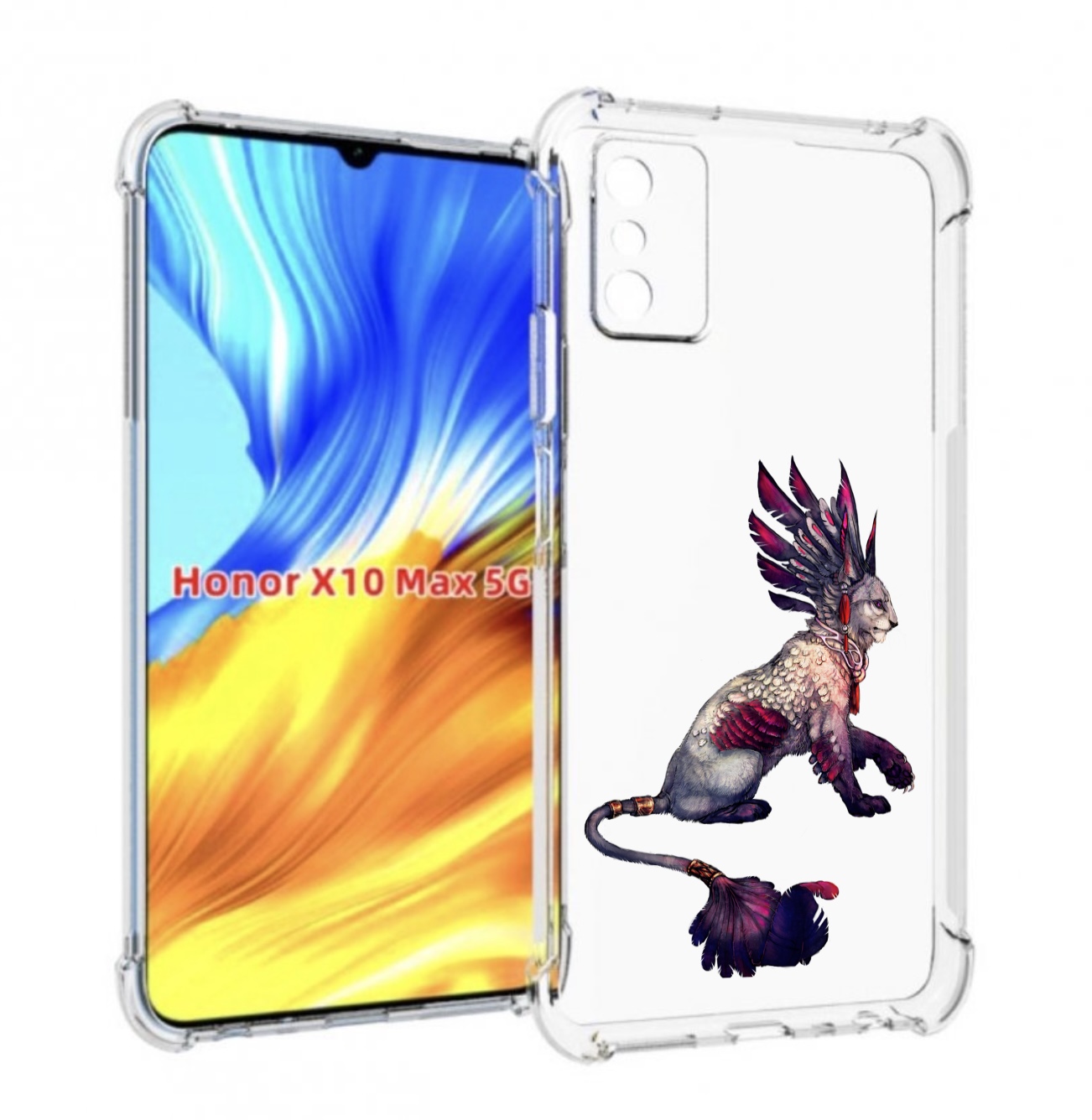 

Чехол MyPads волшебная-пума для Honor X10 Max, Прозрачный, Tocco