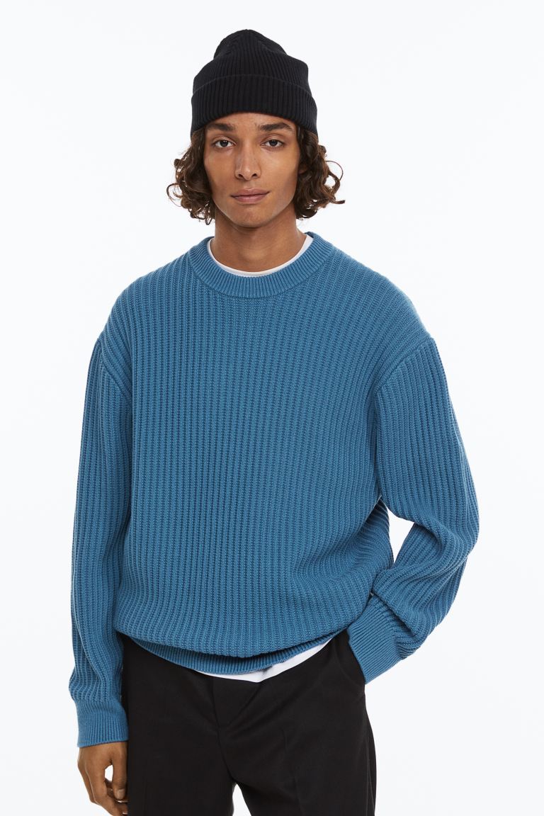

Джемпер мужской H&M 1121107001 синий 2XL (доставка из-за рубежа), 1121107001