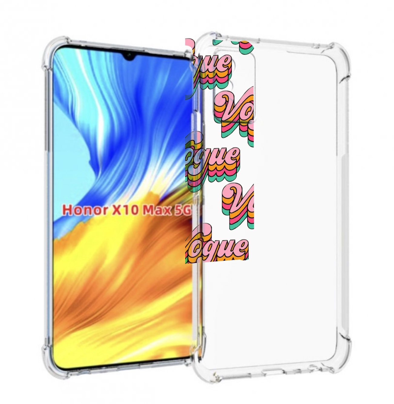 

Чехол MyPads вогуе для Honor X10 Max, Прозрачный, Tocco