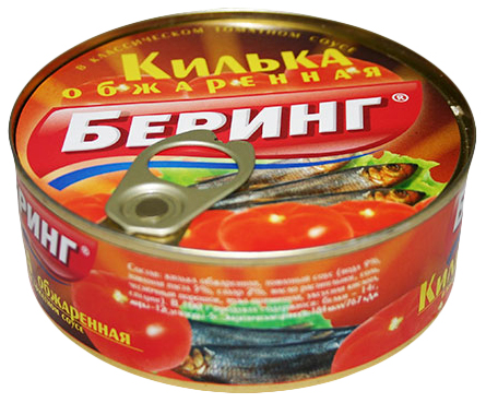 Килька Беринг балтийская обжаренная в томатном соусе 240 г