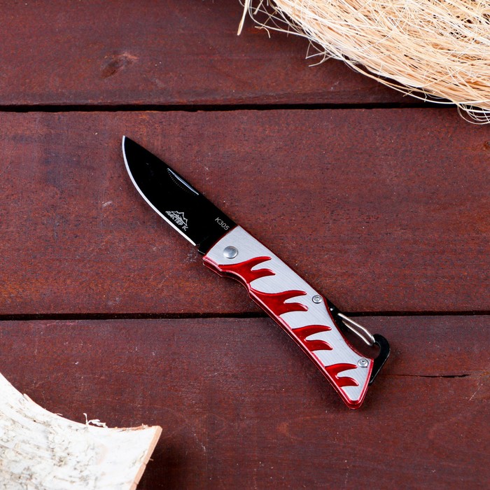 Туристический нож Мастер К, белый/красный