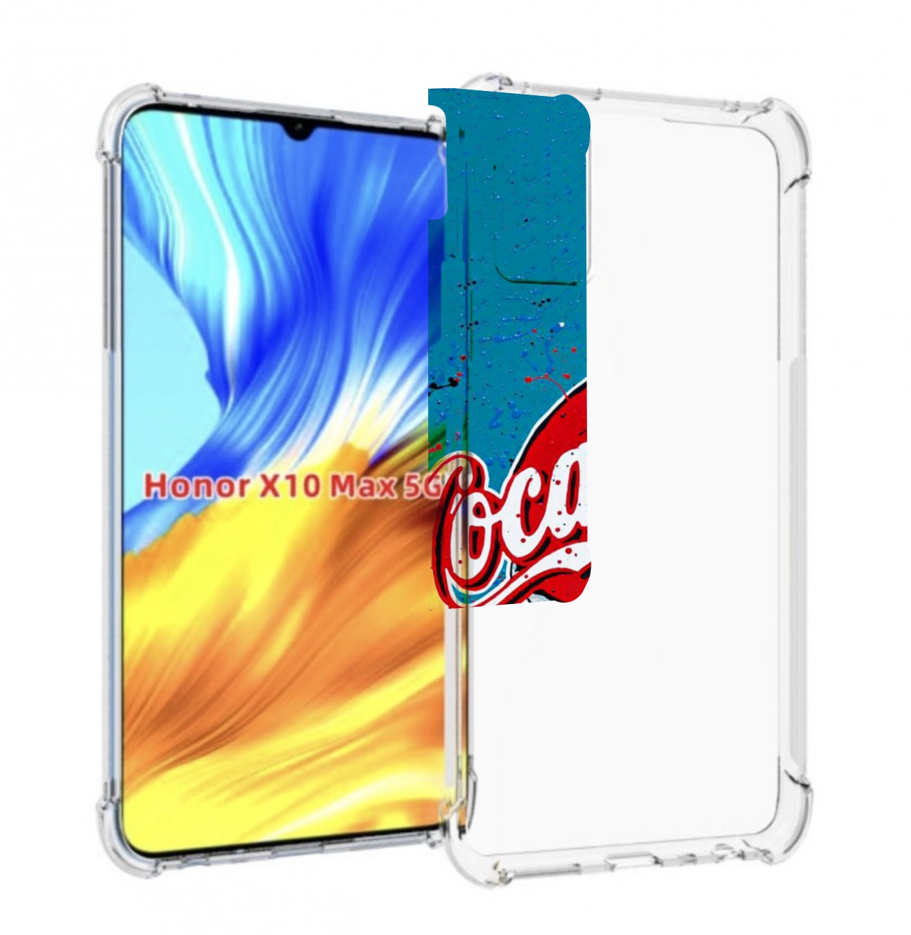 

Чехол MyPads вкусная кола картинка для Honor X10 Max, Прозрачный, Tocco