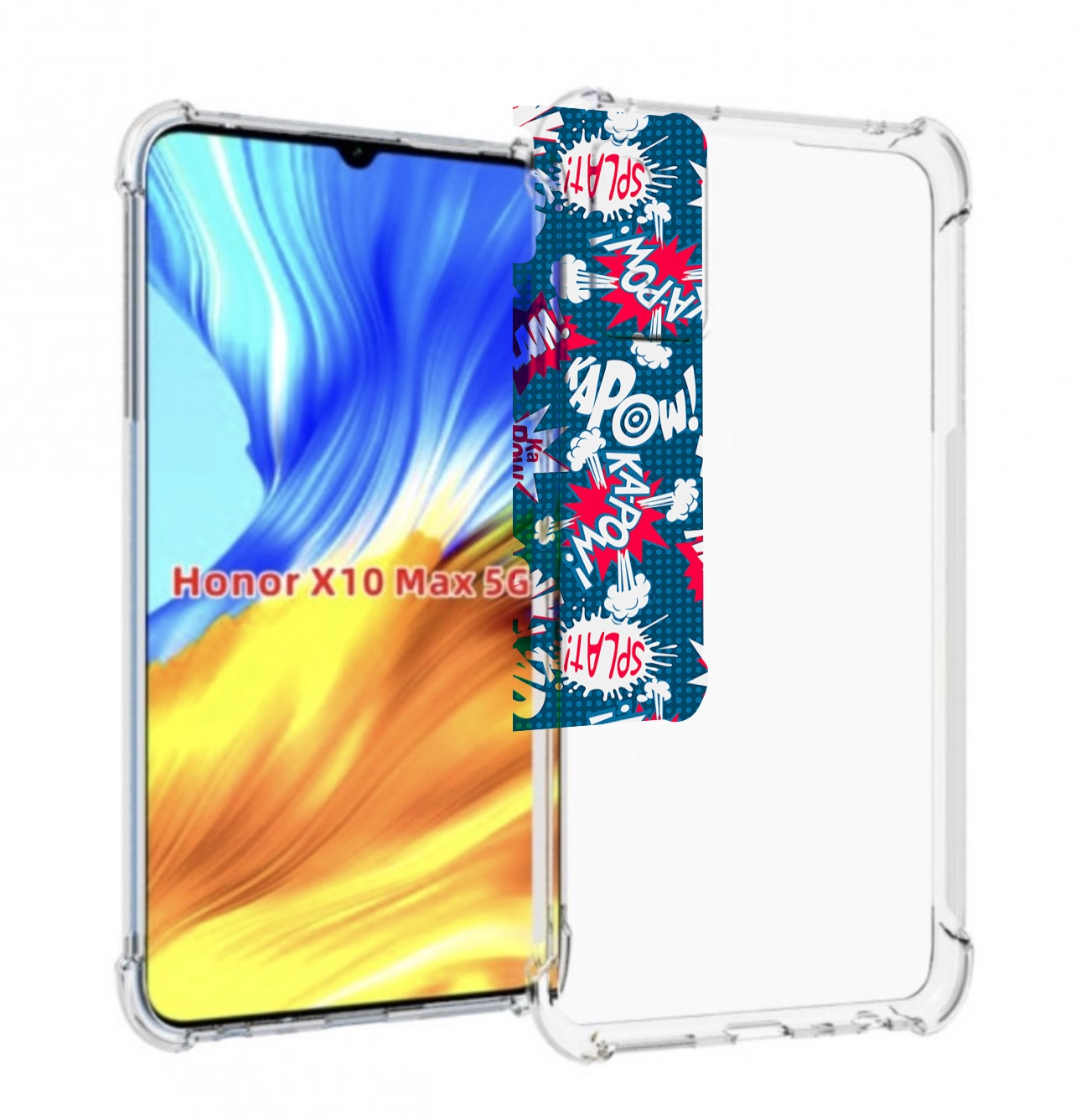 

Чехол MyPads взрывной-принт для Honor X10 Max, Прозрачный, Tocco