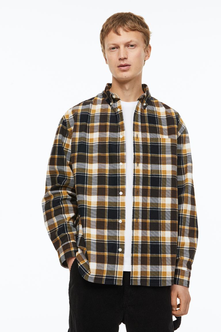 

Рубашка мужская H&M 1121046002 желтая M (доставка из-за рубежа), Желтый, 1121046002