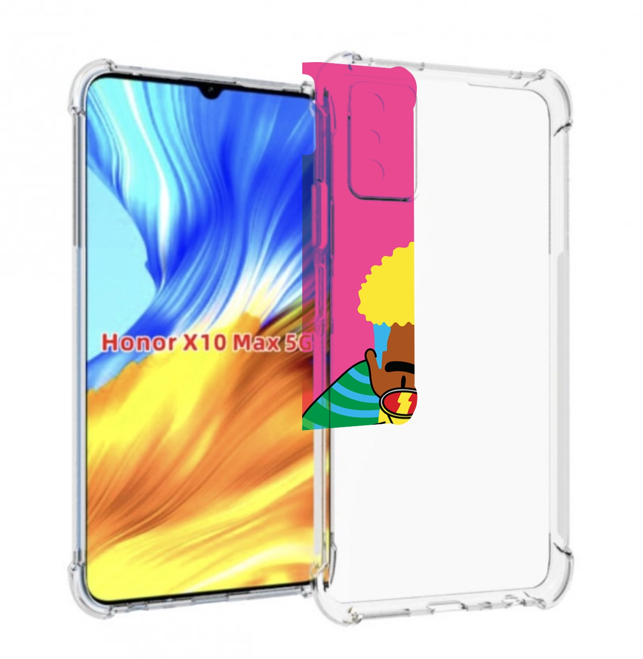 

Чехол MyPads бразилец для Honor X10 Max, Прозрачный, Tocco