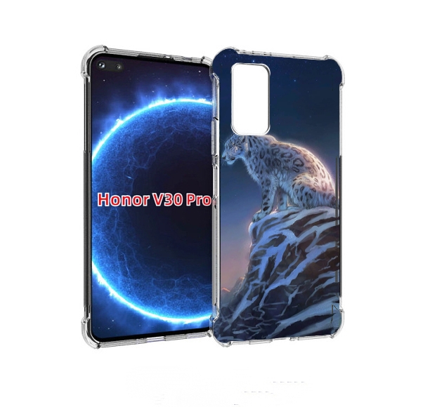 

Чехол бампер MyPads Одинокий-Барс для Honor V30 Pro, Прозрачный, Tocco
