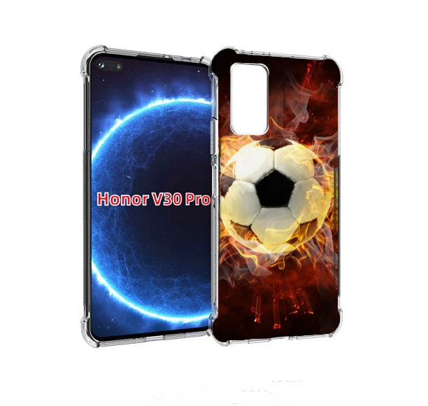 

Чехол бампер MyPads Огненный-мяч для Honor V30 Pro, Прозрачный, Tocco