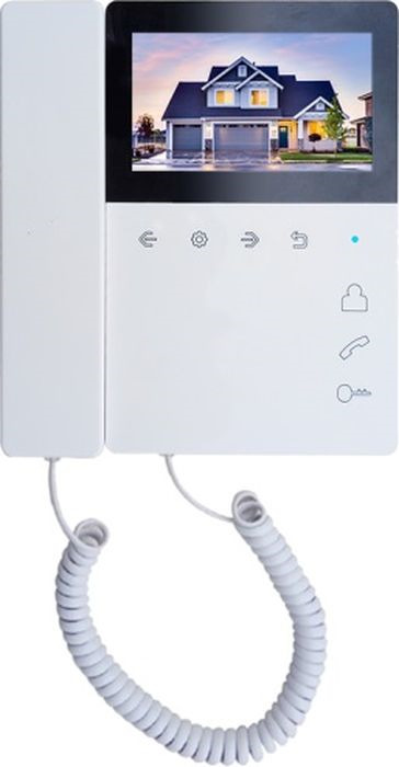 Монитор видеодомофона цветной TANTOS Elly S с трубкой, TFT LCD 4,3