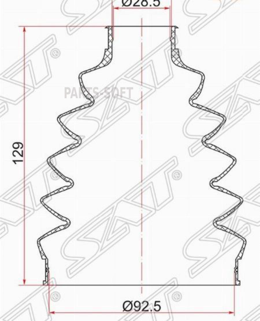

Пыльник шрус наружный VOLVO S80 II 07-16/V70 III 08-16/XC60 09-