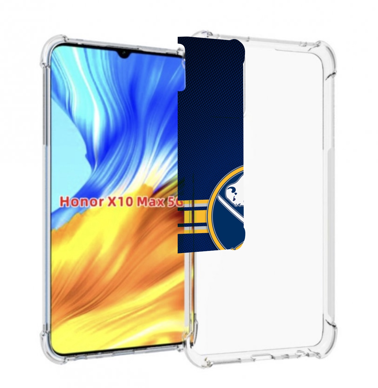 

Чехол MyPads баффало сеибрс для Honor X10 Max, Прозрачный, Tocco