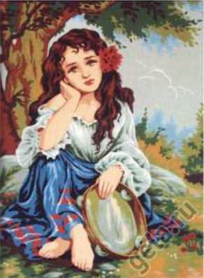 

C.2010 Канва жесткая с рисунком "Ожидание"