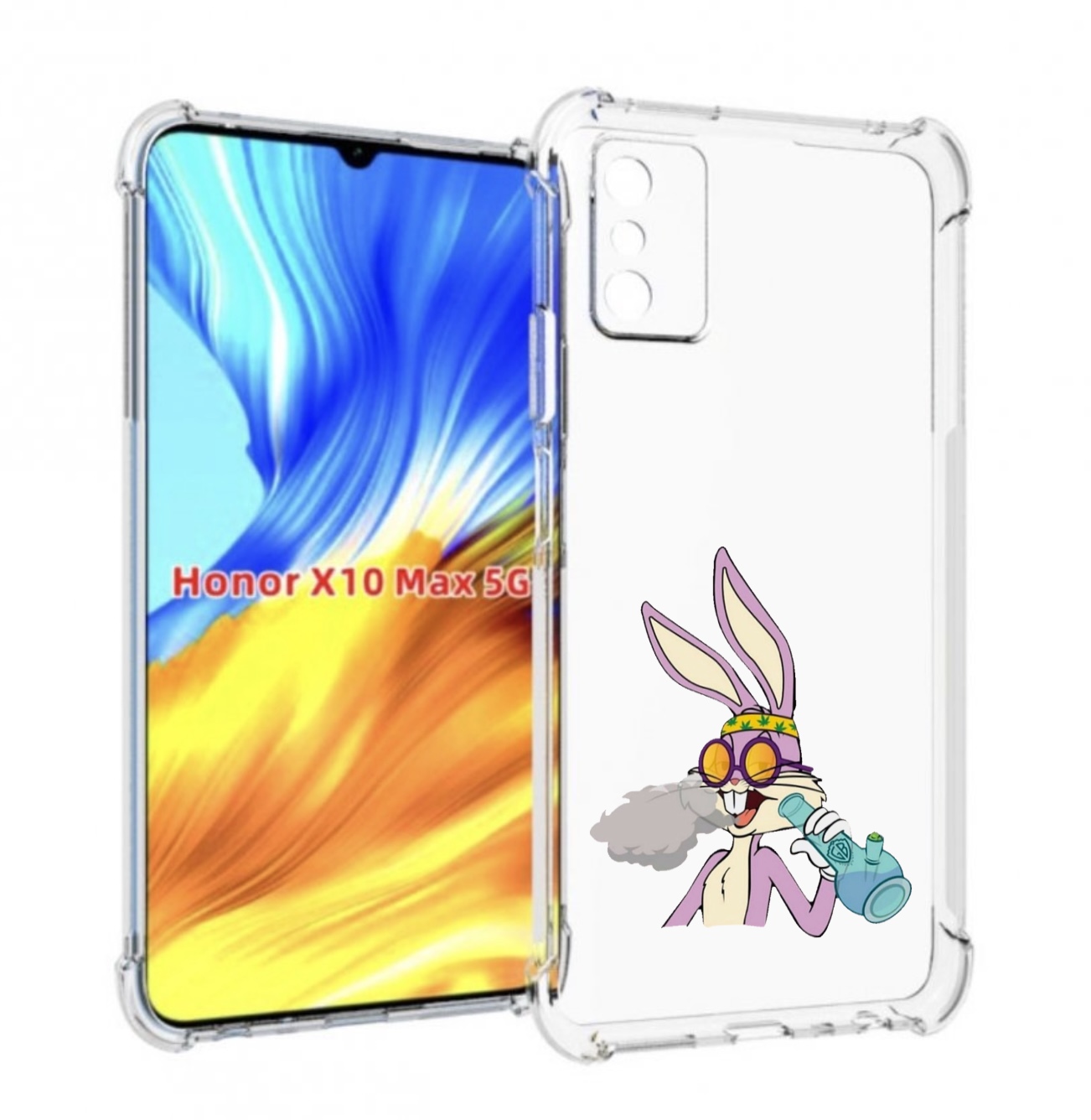 

Чехол MyPads бакс-банни-любитель-подымить для Honor X10 Max, Прозрачный, Tocco