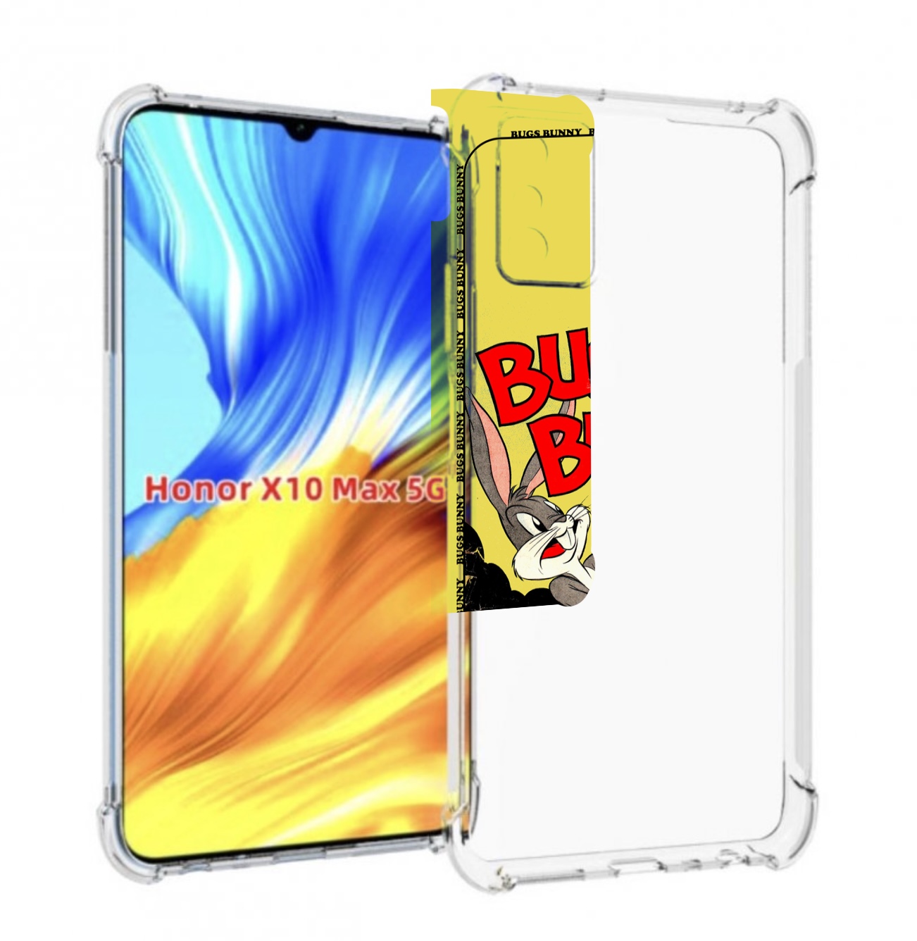 

Чехол MyPads бакс-банни-и-еда для Honor X10 Max, Прозрачный, Tocco