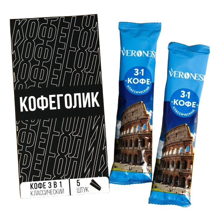 

Кофе 3 в 1 «Кофеголик»: классический, 5 шт.