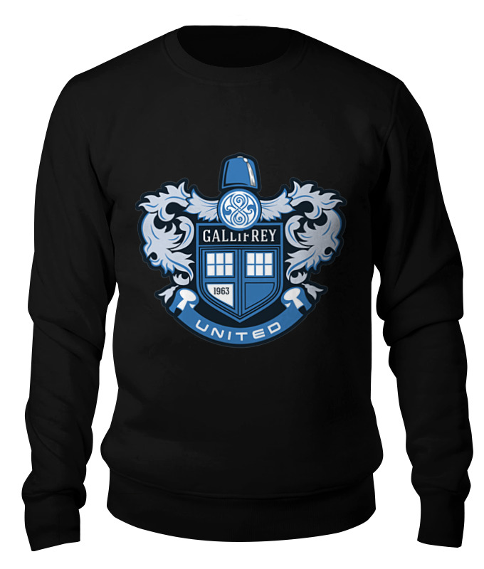 

Свитшот унисекс Printio Gallifrey united черный XS, Gallifrey united