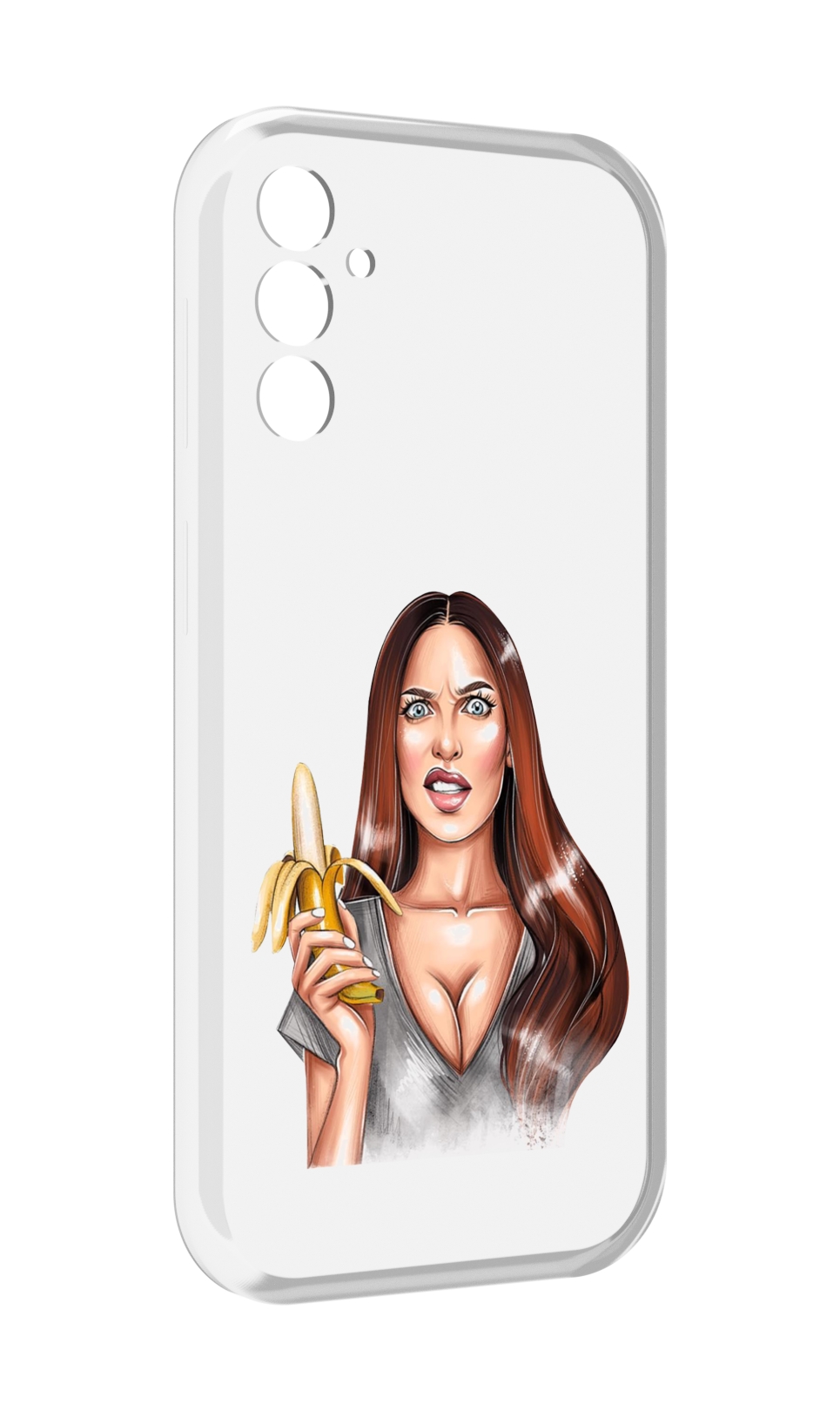 Чехол MyPads девушка-с-бананом для Samsung Galaxy M13