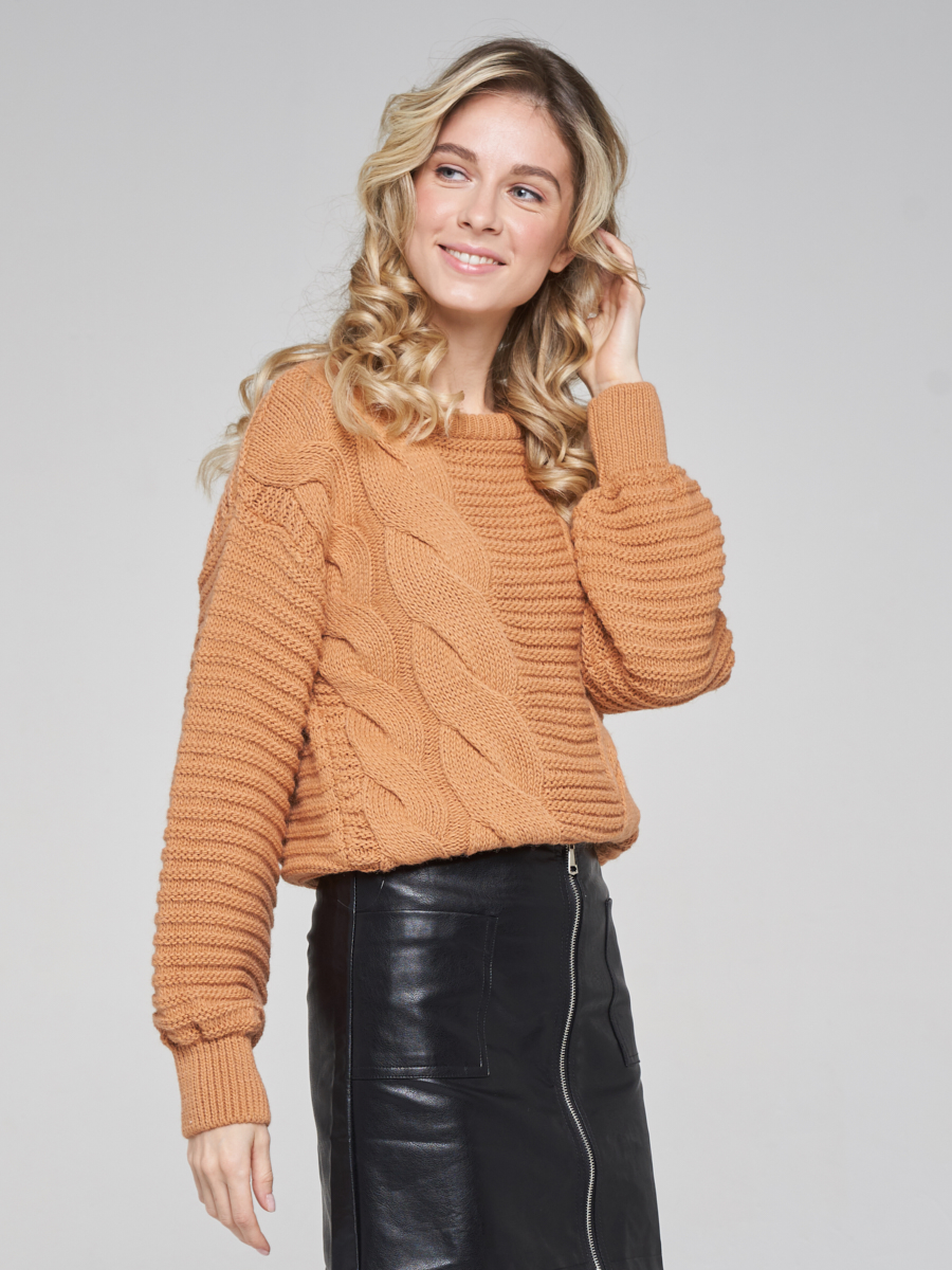 

Джемпер женский BE YOU BY202-40054 коричневый 44 RU, BY202-40054