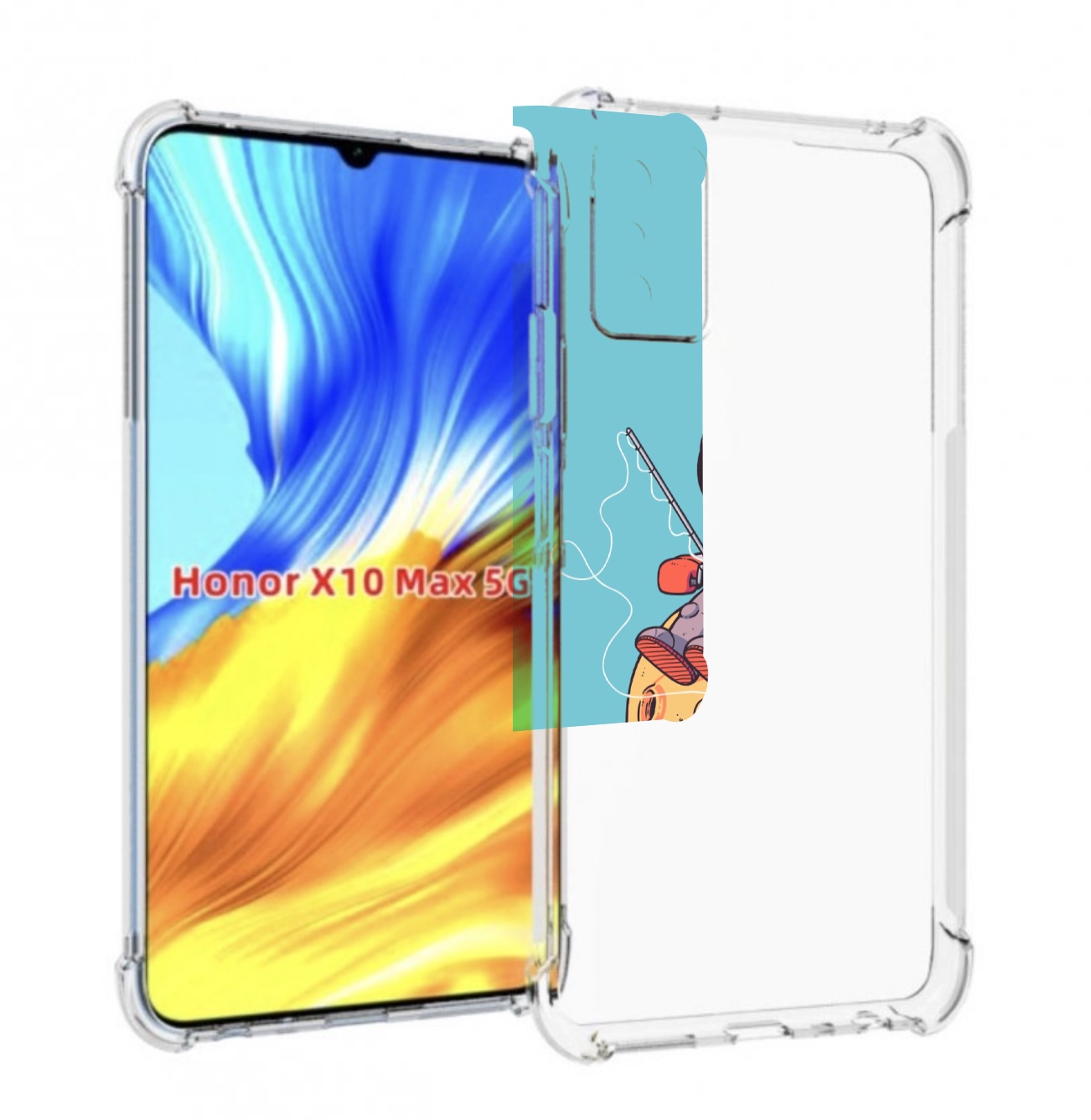 

Чехол MyPads астронавт ловит звезду для Honor X10 Max, Прозрачный, Tocco