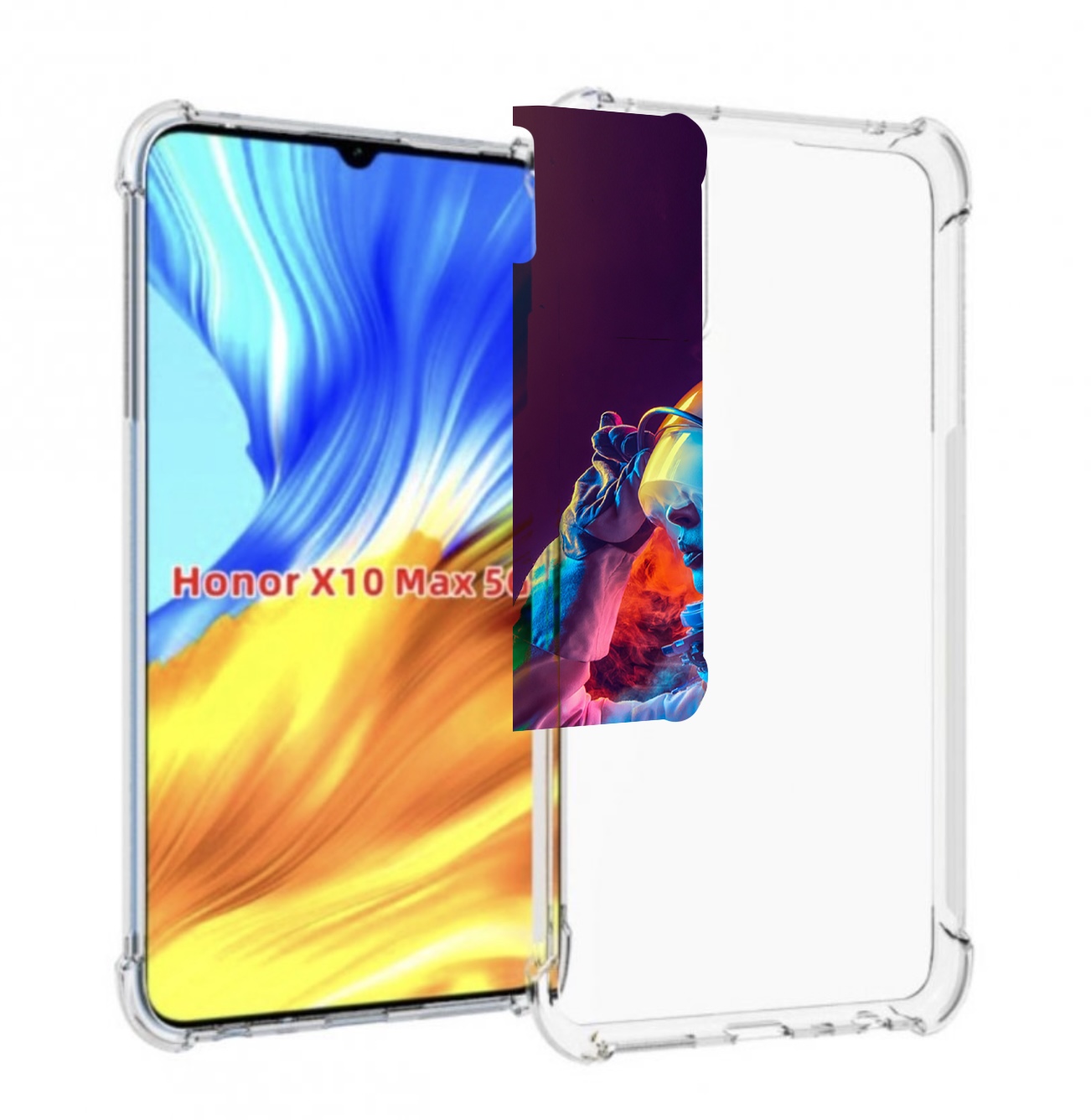 

Чехол MyPads астронавт в дыму для Honor X10 Max, Прозрачный, Tocco