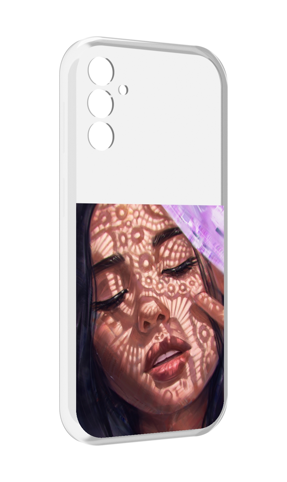 

Чехол MyPads девушка-под-кружевами женский для Samsung Galaxy M13, Прозрачный, Tocco