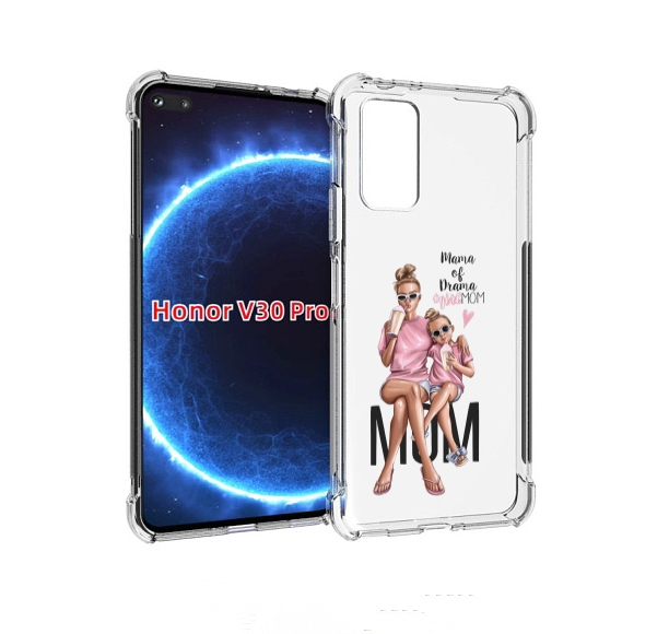 

Чехол бампер MyPads Мама-мечты женский для Honor V30 Pro, Прозрачный, Tocco