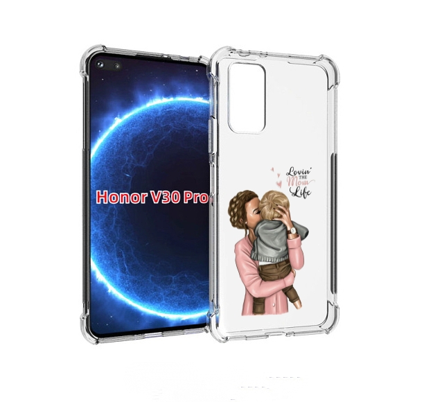 

Чехол бампер MyPads Любовь-мамы детский для Honor V30 Pro, Прозрачный, Tocco