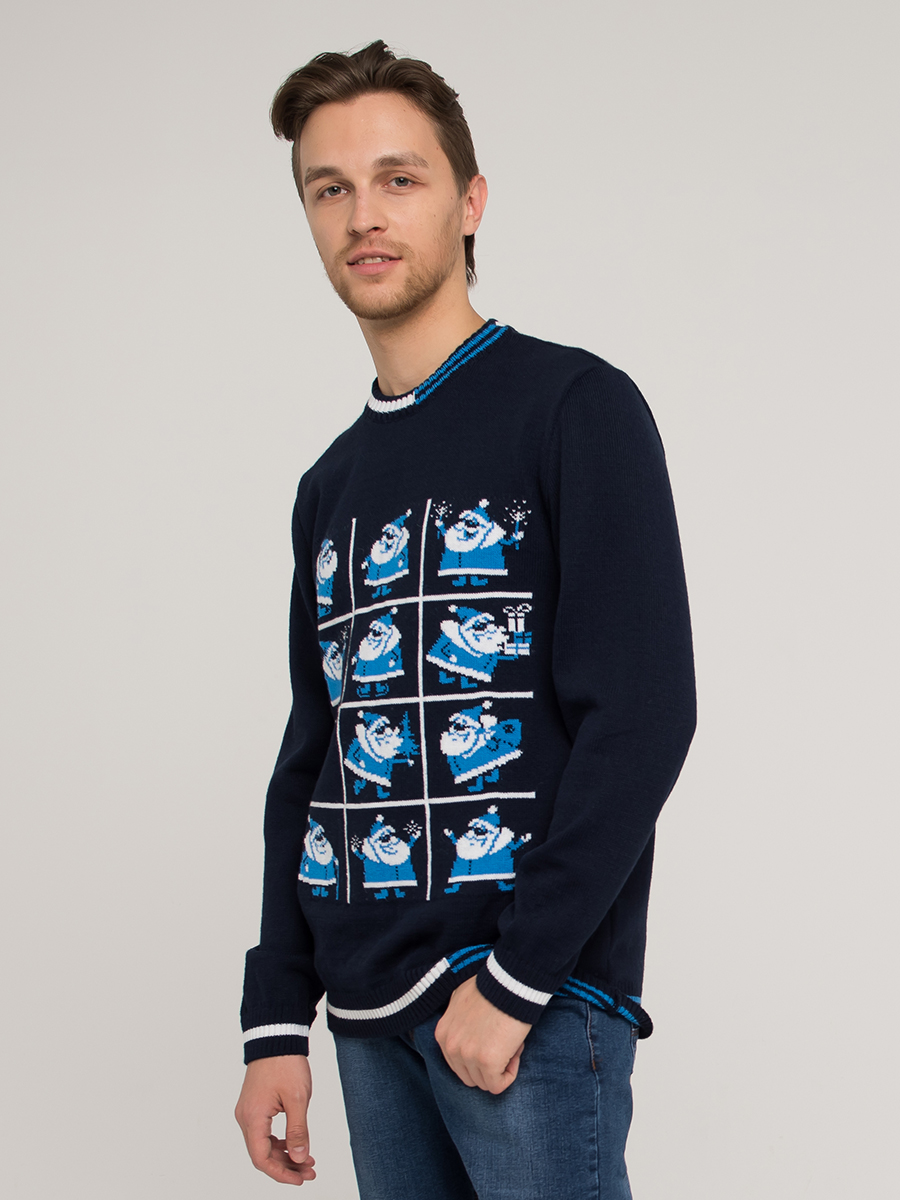 

Джемпер мужской 202-12250 VAY синий 50 RU, 202-12250