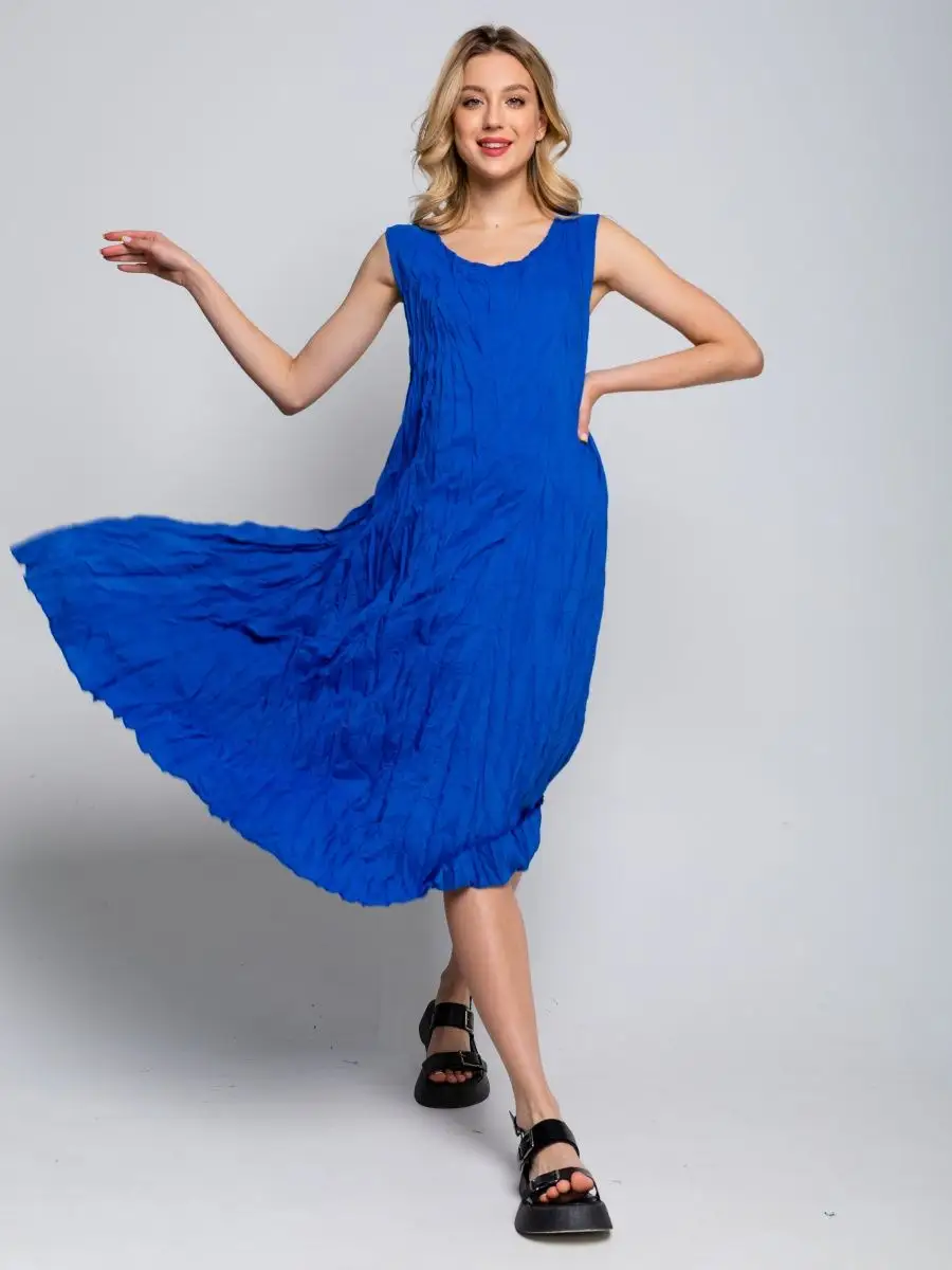 Платье женское B.INN.STL 9999 синее 42-52 RU