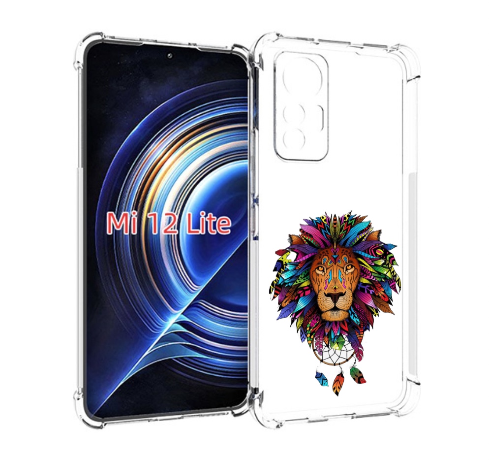 

Чехол MyPads Тотемный Лев для Xiaomi 12 Lite, Прозрачный, Tocco