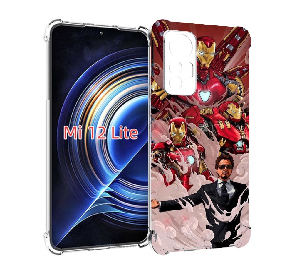 

Чехол MyPads Тони-Старк-и-костюмы для Xiaomi 12 Lite, Прозрачный, Tocco