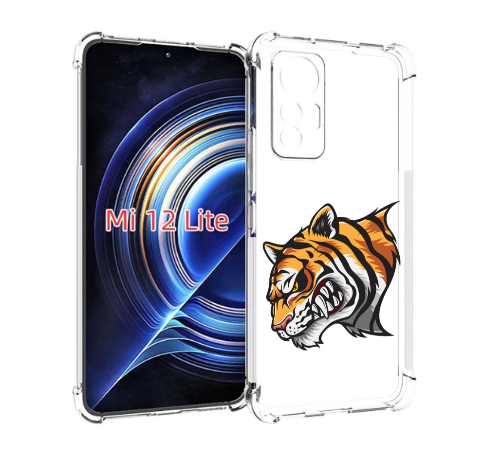 

Чехол MyPads Тигр для Xiaomi 12 Lite, Прозрачный, Tocco