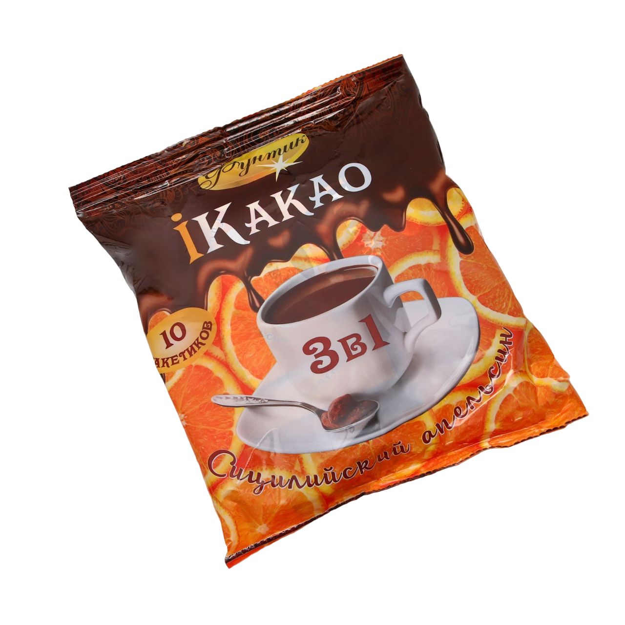 

Какао 3в1 «Фунтик», со вкусом сицилийского апельсина, 20 г