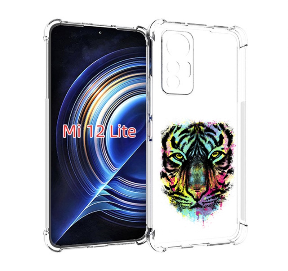 

Чехол MyPads Тигр 1 для Xiaomi 12 Lite, Прозрачный, Tocco