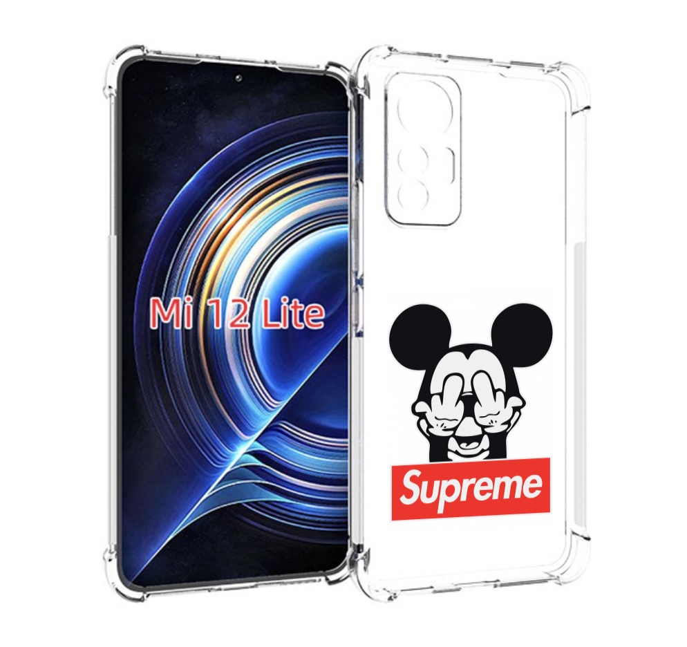 

Чехол MyPads Супримовский-Микки-маус для Xiaomi 12 Lite, Прозрачный, Tocco