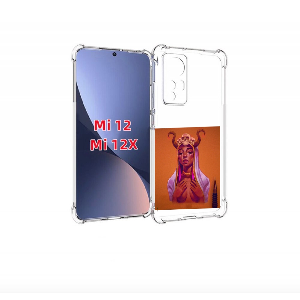 

Чехол бампер MyPads античная-девушка для Xiaomi 12., Прозрачный, Tocco