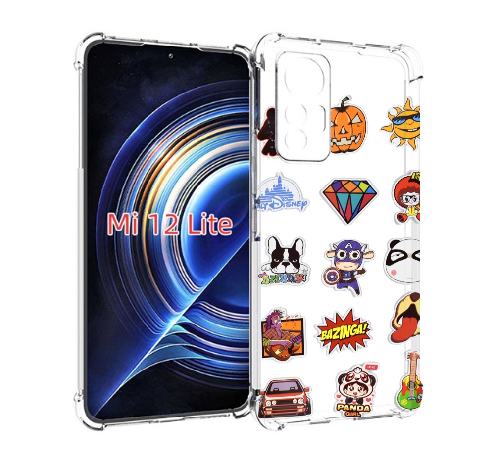 

Чехол MyPads Стикеры-2 для Xiaomi 12 Lite, Прозрачный, Tocco