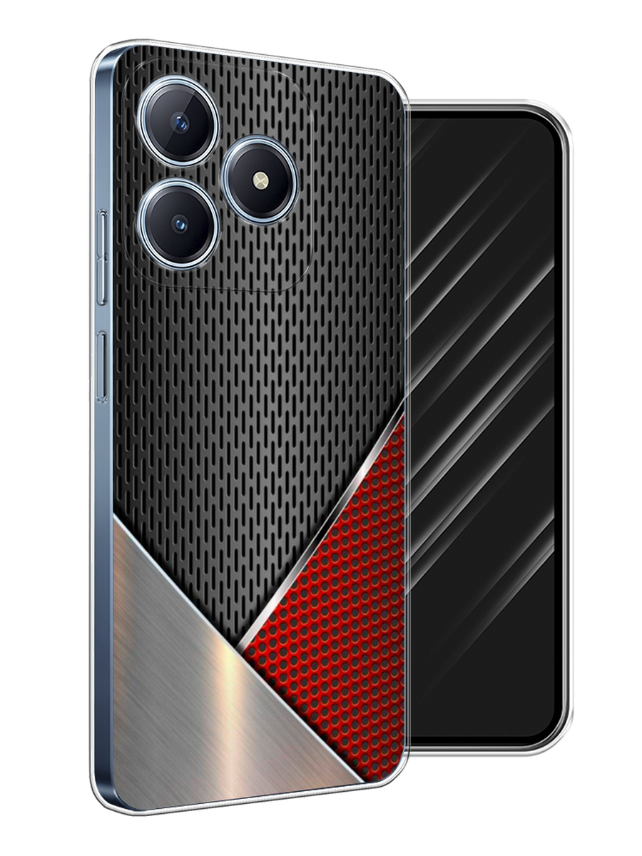 

Чехол Awog на Realme C63 "Стальной металл", Черный;красный;серебристый, 2517350-1