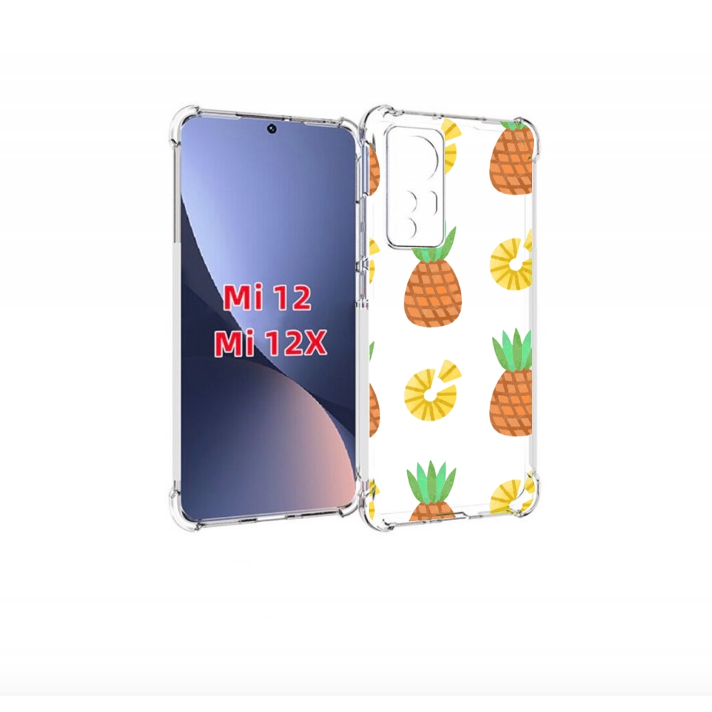 

Чехол бампер MyPads ананасики для Xiaomi 12., Прозрачный, Tocco