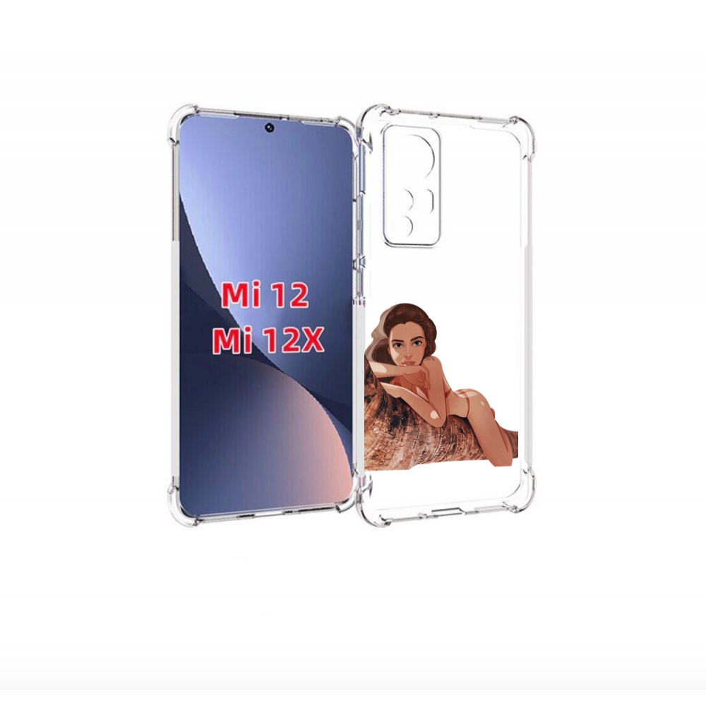 

Чехол-бампер MyPads амазонка-на-дереве для Xiaomi 12/Xiaomi 12X, Прозрачный, Tocco