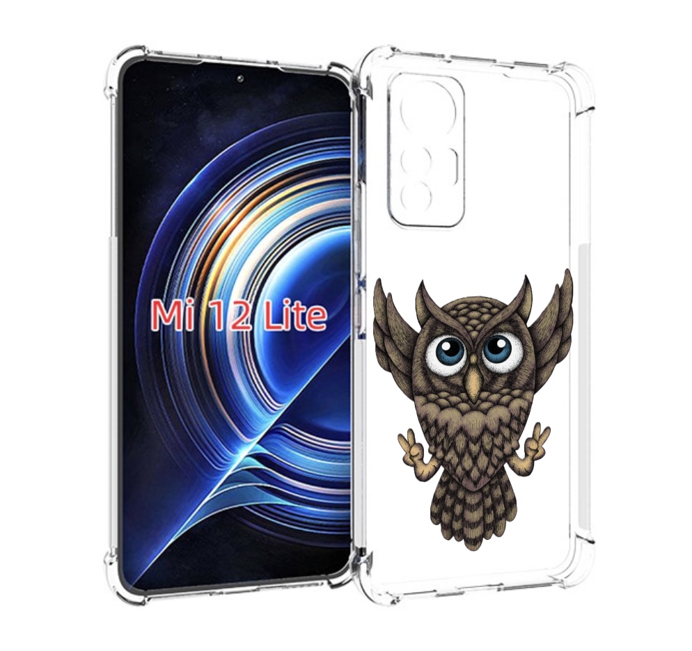 Чехол MyPads Сова для Xiaomi 12 Lite