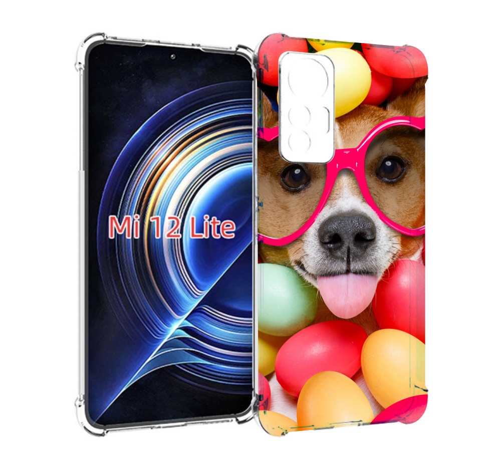 

Чехол MyPads Собака-в-яйцах для Xiaomi 12 Lite, Прозрачный, Tocco