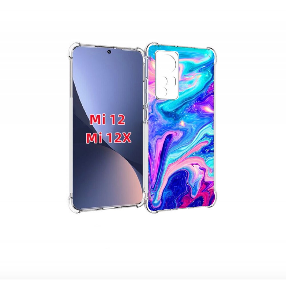 

Чехол бампер MyPads акварельные-краски для Xiaomi 12., Прозрачный, Tocco