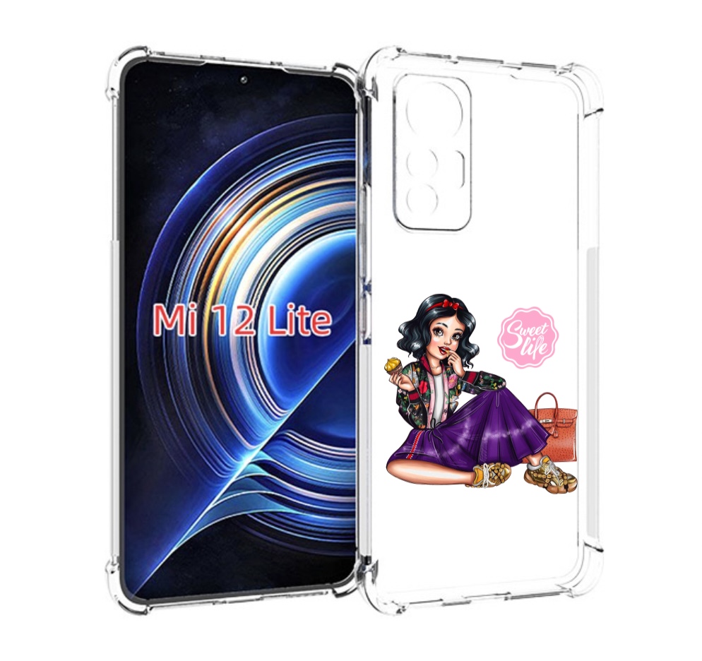 

Чехол MyPads Сладкая-жизнь женский для Xiaomi 12 Lite, Прозрачный, Tocco
