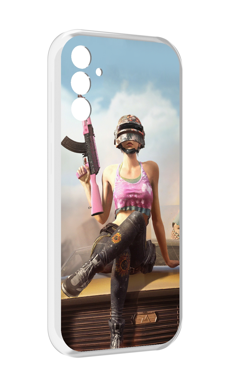 

Чехол MyPads девушка из PUBG для Samsung Galaxy M13, Прозрачный, Tocco