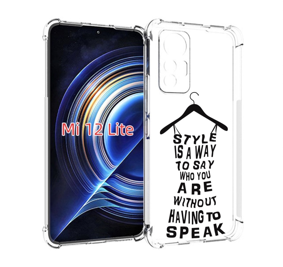 

Чехол MyPads Сарафан-из-слов для Xiaomi 12 Lite, Прозрачный, Tocco