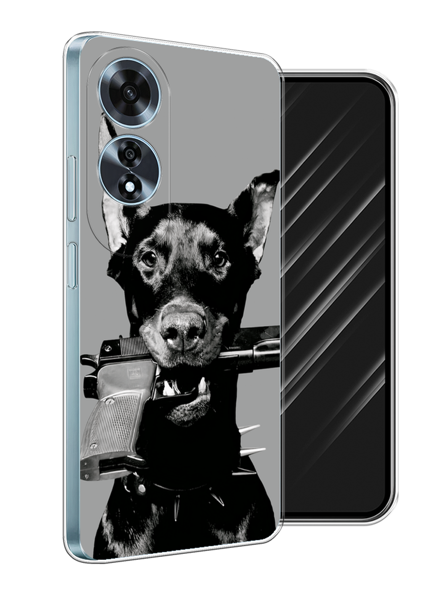 

Чехол Awog на Oppo A60 "Доберман", Серый, 2516950-1